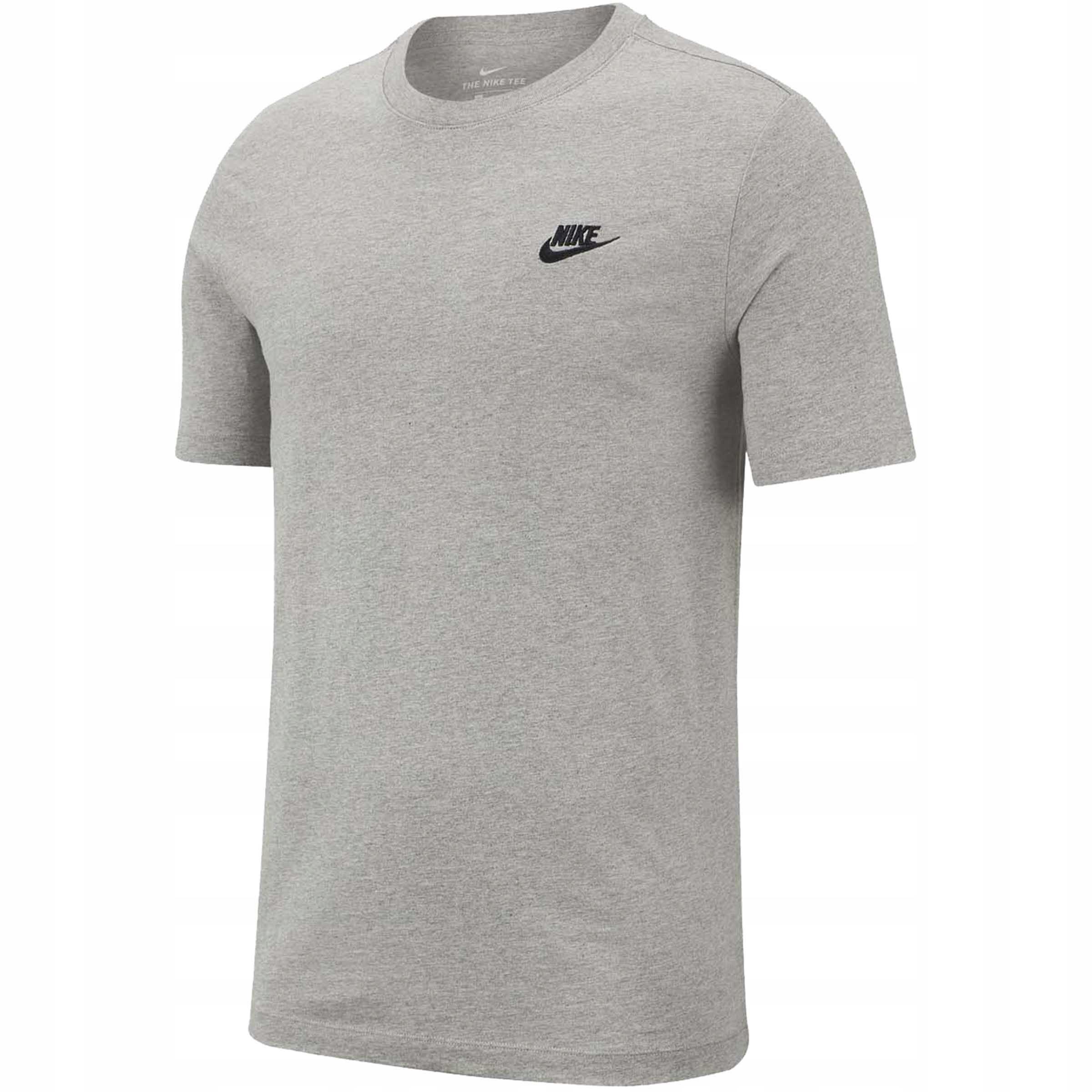 KOSZULKA męska NIKE AR4997-064 bawełniana t-shirt klasyczny basic szara M 5/5