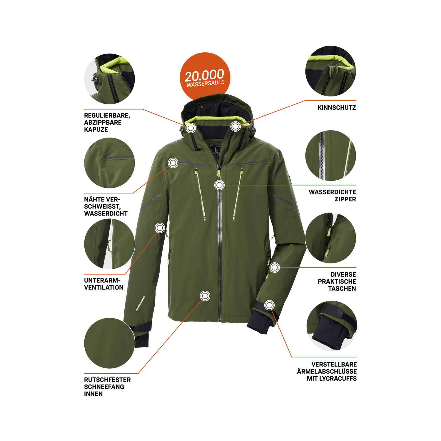 Herren Skijacke KSW 50 MN SKI JCKT 6/15