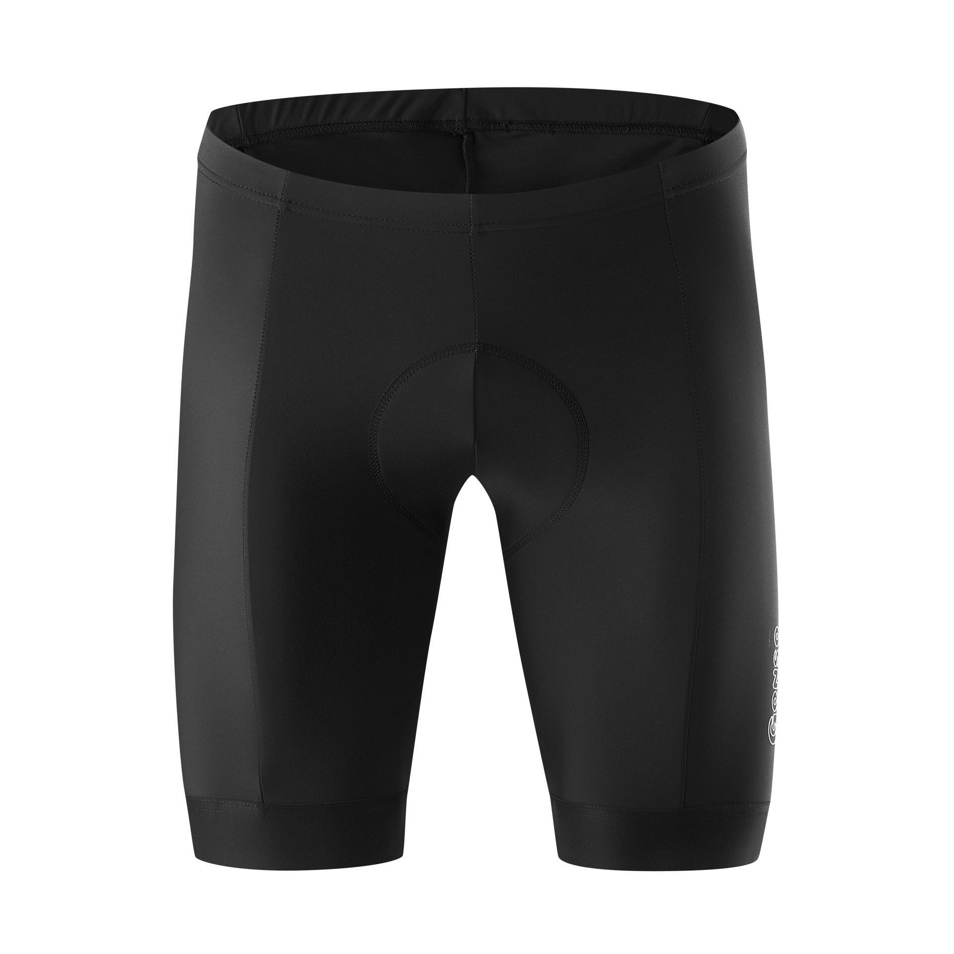 GONSO Pantaloncini Da Ciclismo CANCUN Uomo Con Fondello Relax Gel Comfort, Nero, Taglie Fino A 3XL