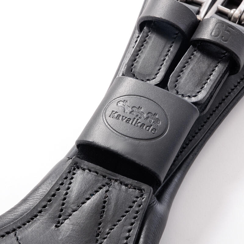 Correa de silla corta de cuero engrasado con elástico Kavalkade Julius 4/4