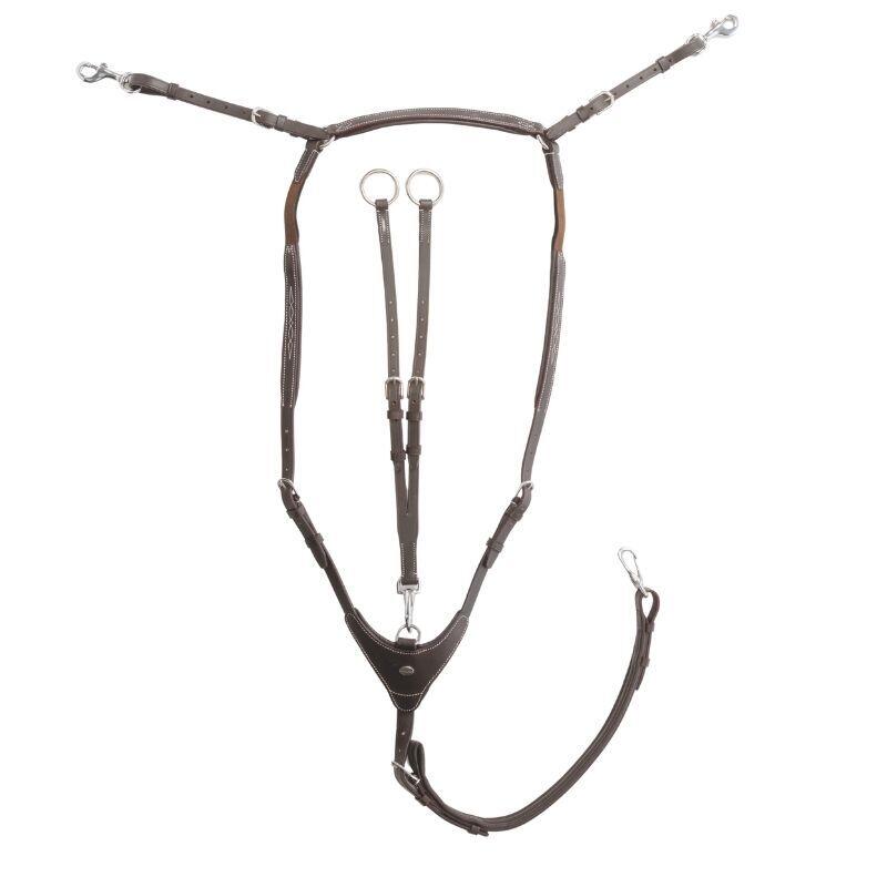 Kavalkade - Collier De Chasse Pour Cheval Haut Avec Élastique Kavalkade Dexter - Collier De Chasse - Marron - Cob - Decathlon