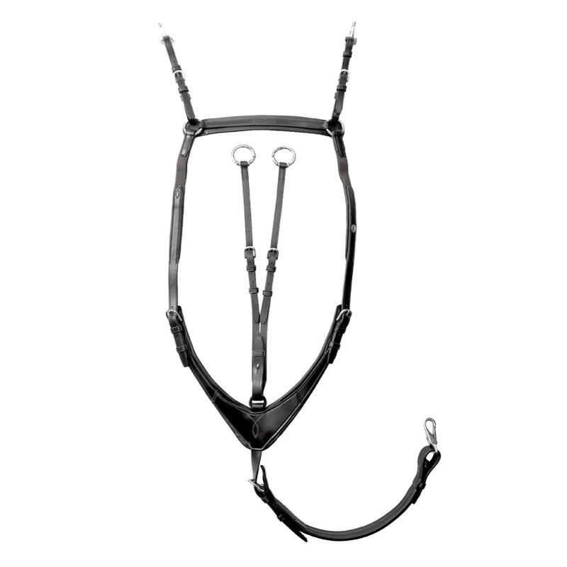 Hunting collar for horse with elastic Kavalkade Robin
