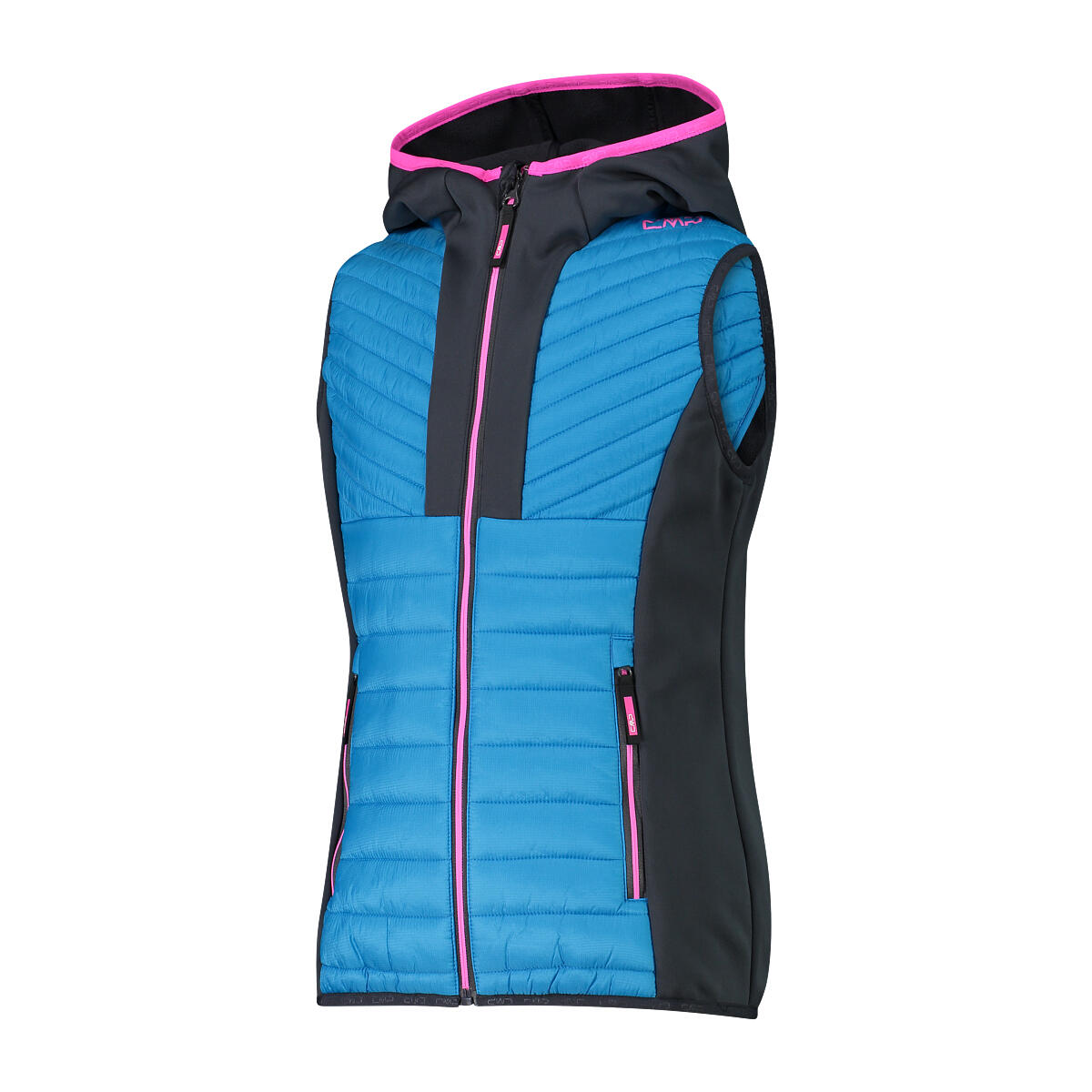 Mouwloze jas met capuchon voor meisjes CMP 2/3