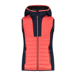 Doudoune à capuche sans manches fille CMP