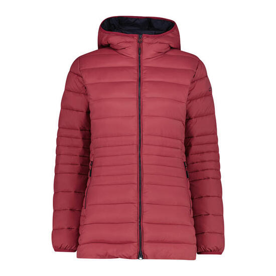 Długa kurtka puchowa z kapturem na zamek Sorona Aura damska CMP