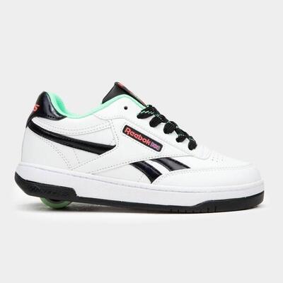 Heelys x reebok club c wit/roze - rolschoenen met klassieke sneakerstijl