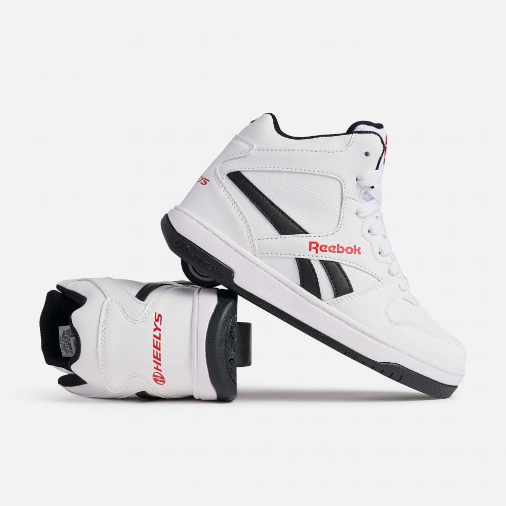 Heelys X Reebok BB4500 Mid White/Black/Red Kids Heely Shoe 2/5