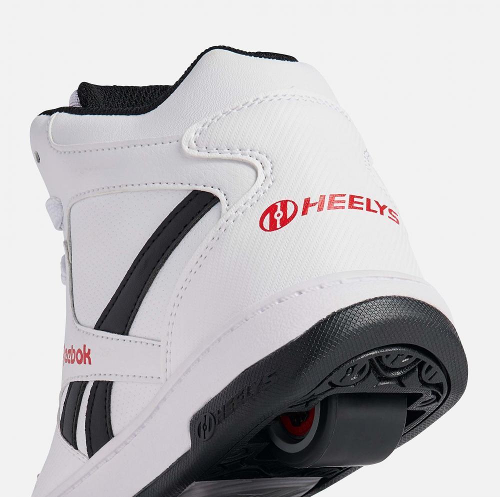 Heelys X Reebok BB4500 Mid White/Black/Red Kids Heely Shoe 5/5