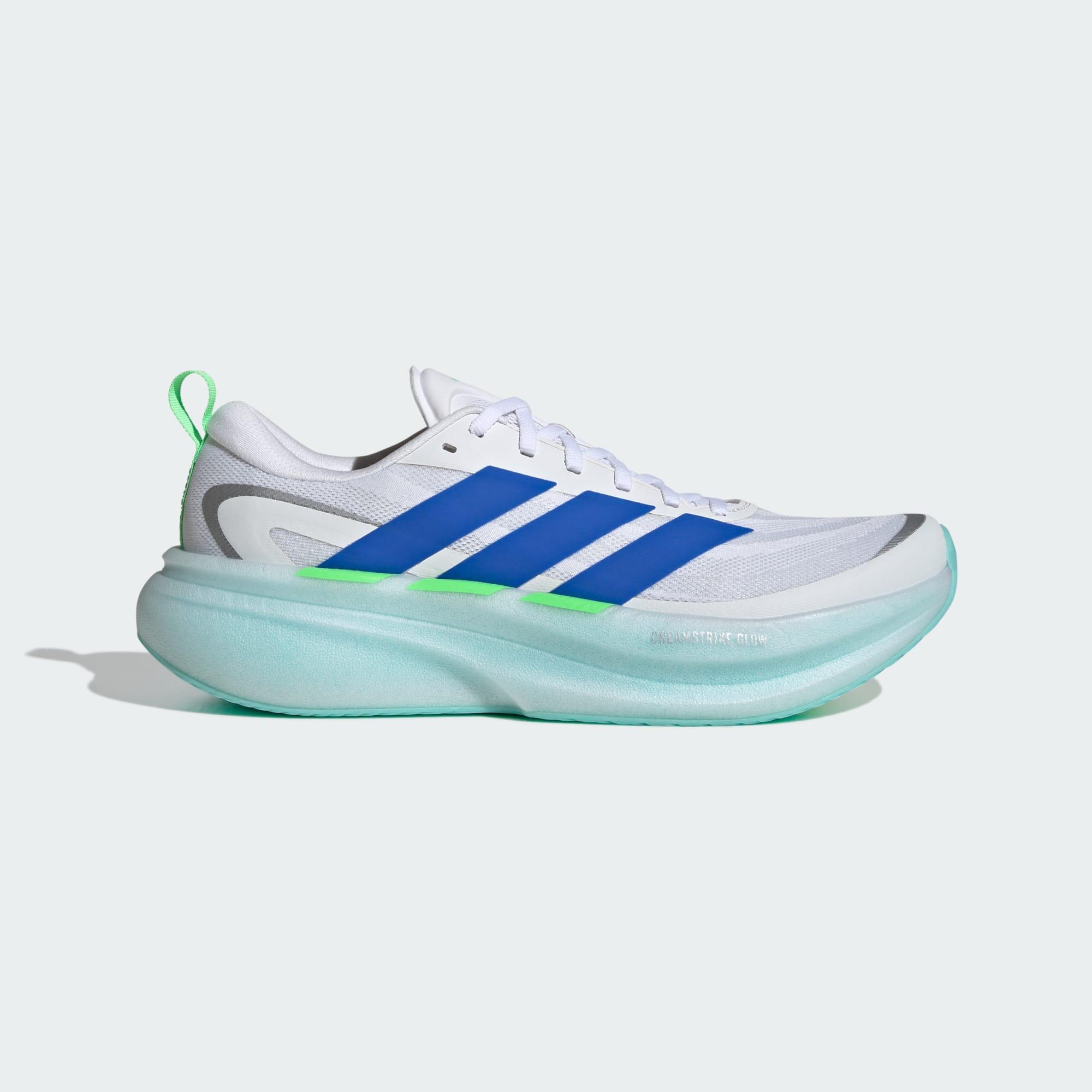 Adidas - Chaussure De Running Supernova Glide H - Chaussures De Sport - Blanc|bleu|vert - Decathlon