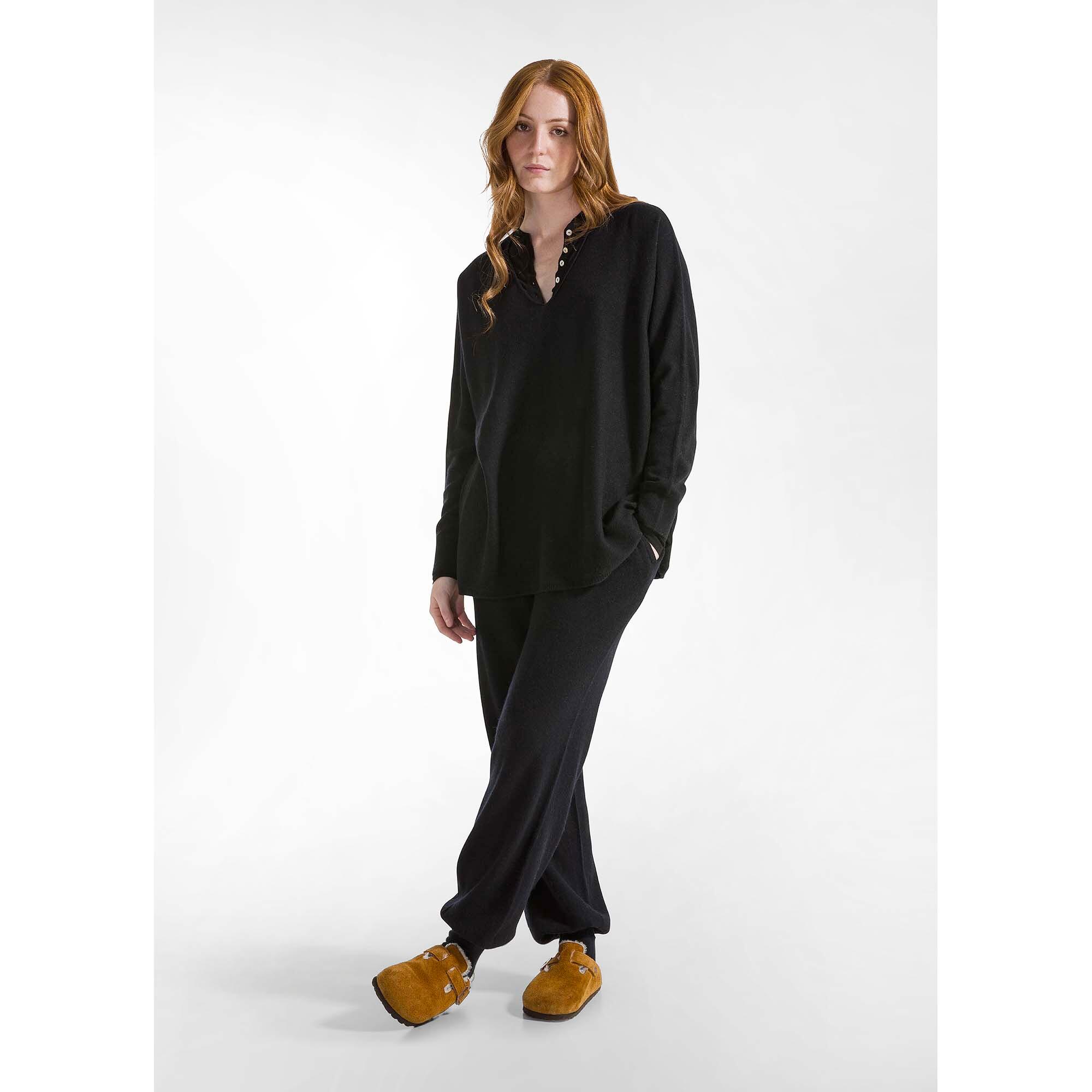 Deha Pantalon Jogger Tricoté Wooly Blend Femme 2/5