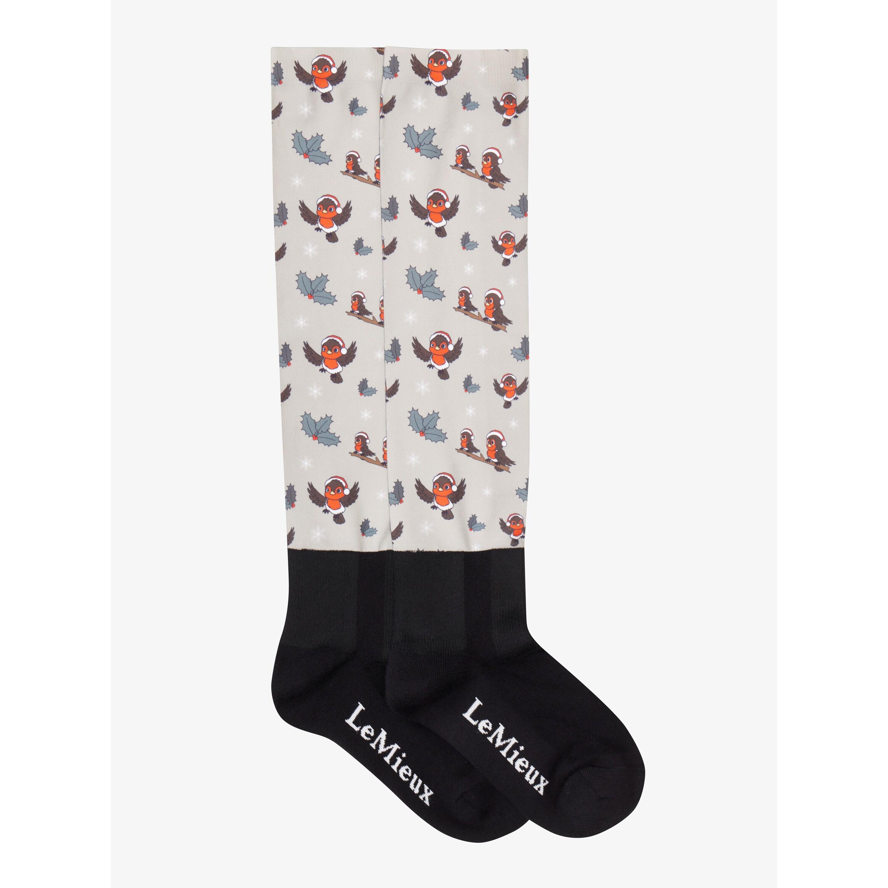 Rijsokken LeMieux Footsie Xmas Robins 2/2