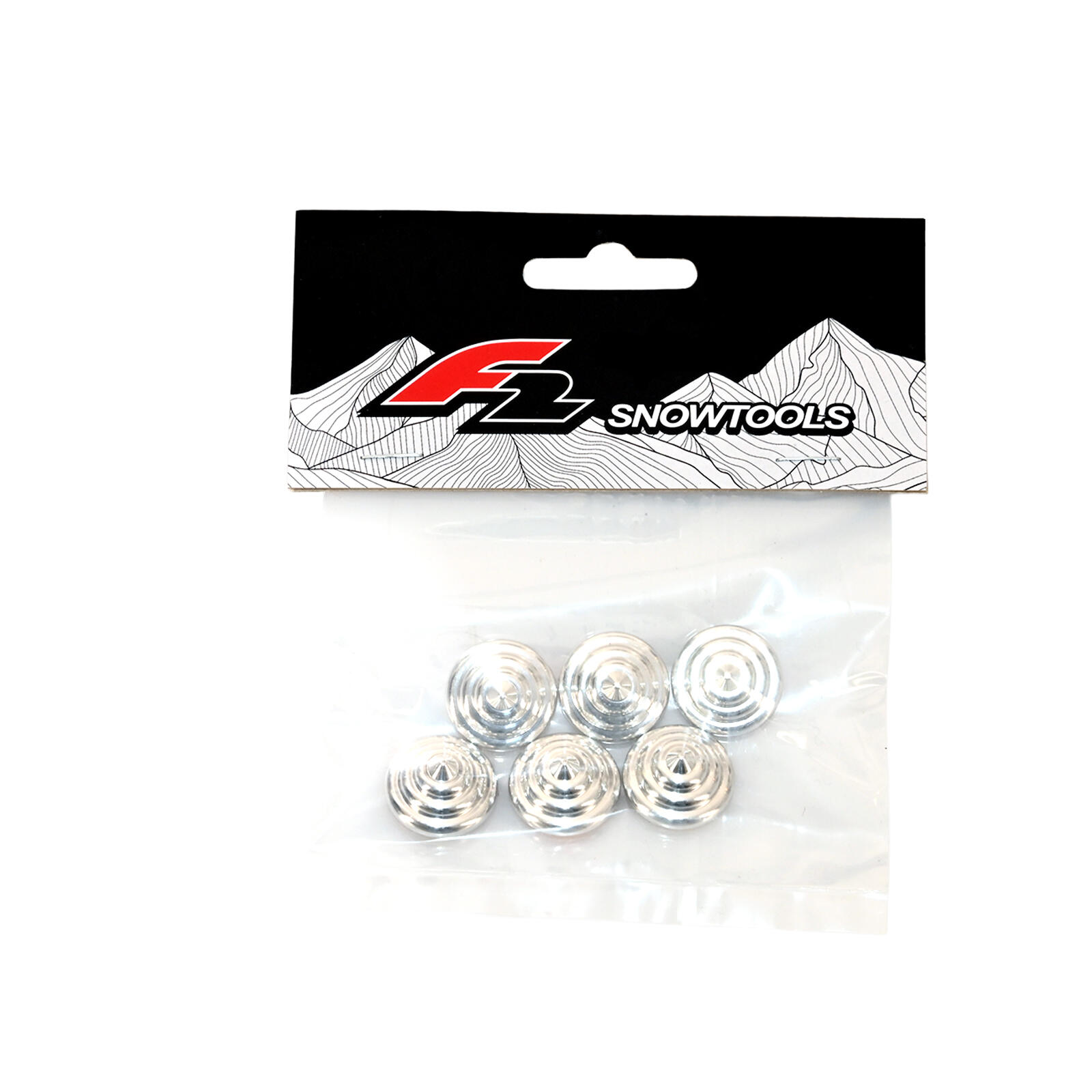 F2 Snowboard Pads 4 Layer Cone 6 piezas/set talla única plata 2/2