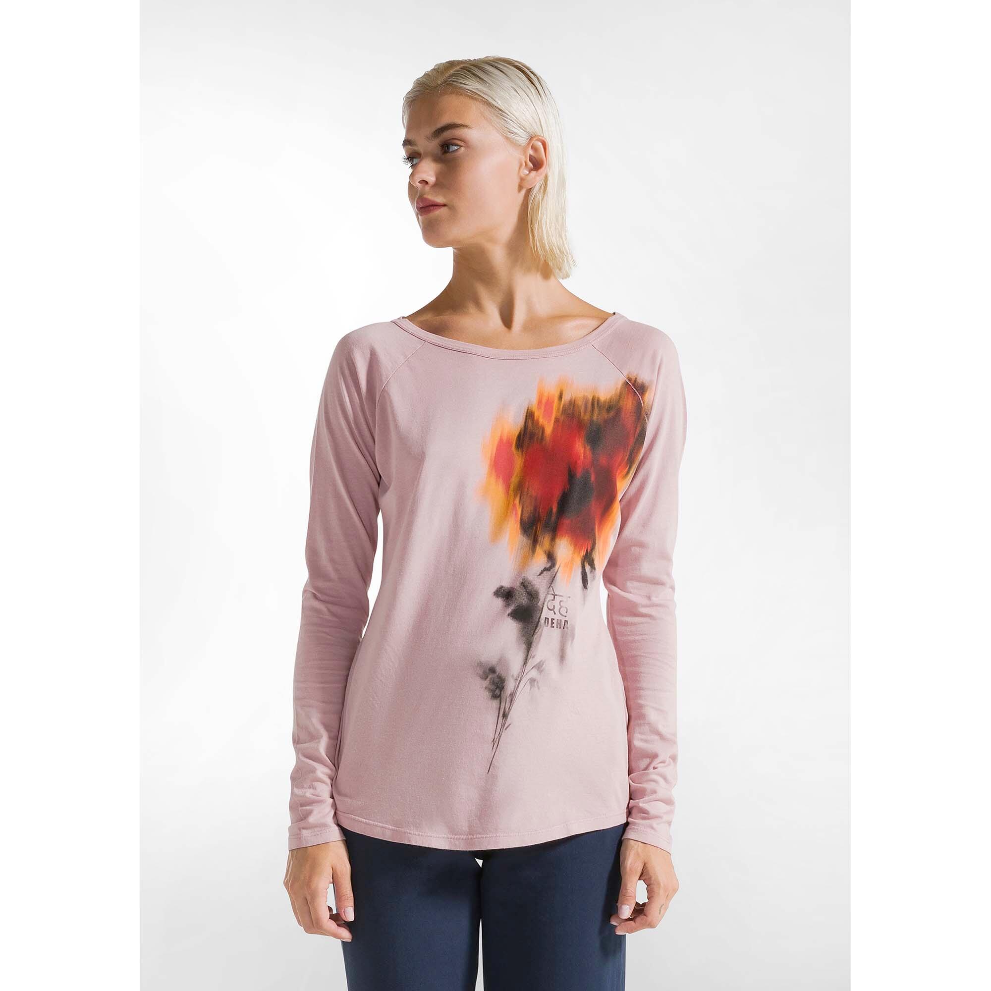 Camiseta Deha Manga Larga Gráfica De Modal Mujer 2/5