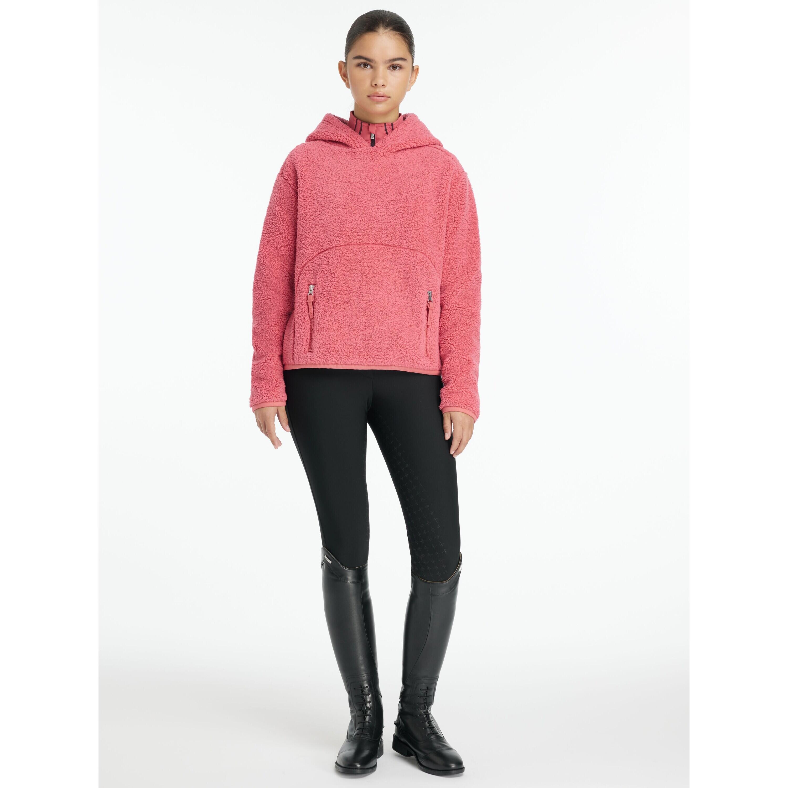 Fleece capuchon sweatshirt voor kinderen paardrijden LeMieux Avalon 2/6