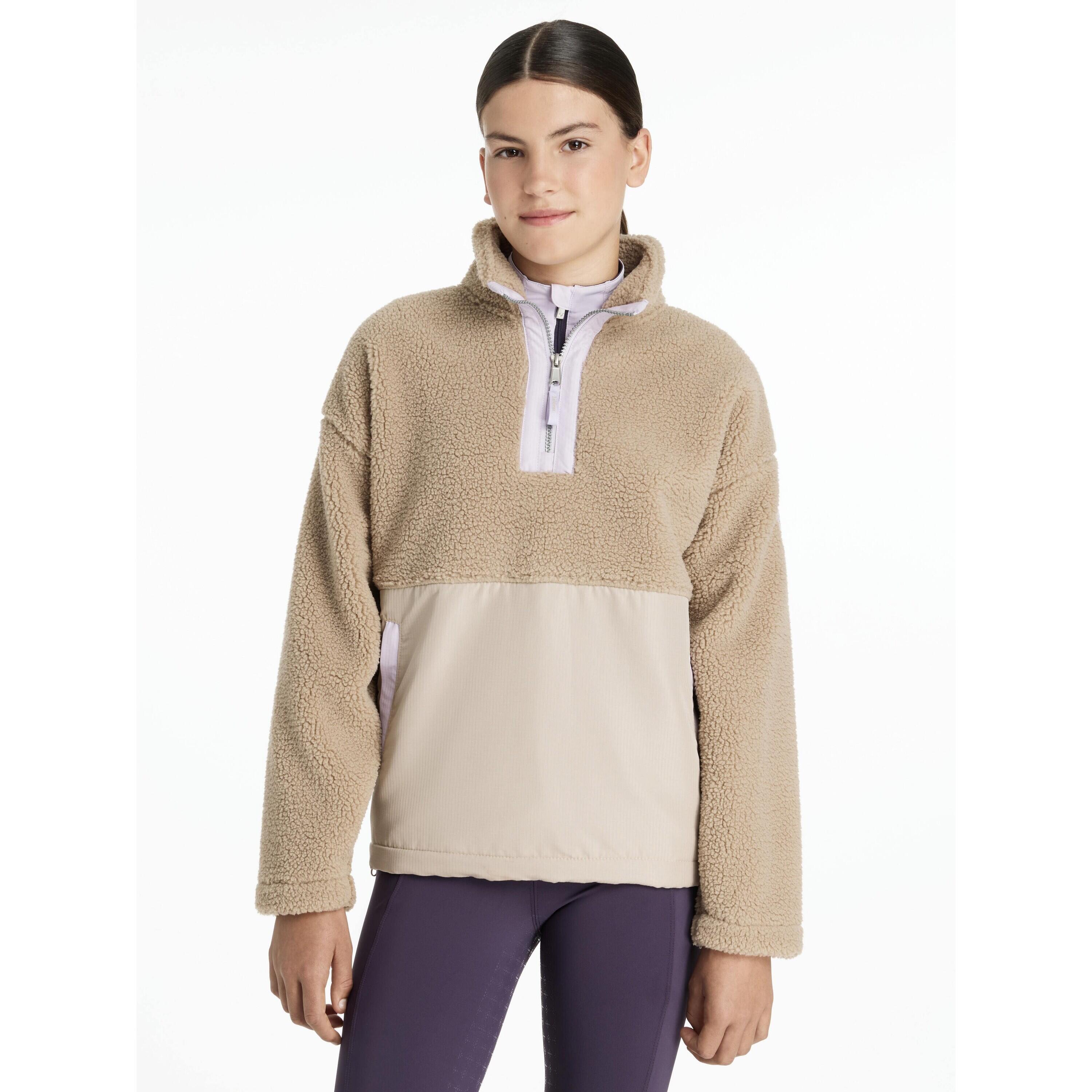 Kinder-Fleecejacke mit Reißverschluss LeMieux Tammy Teddy 3/5