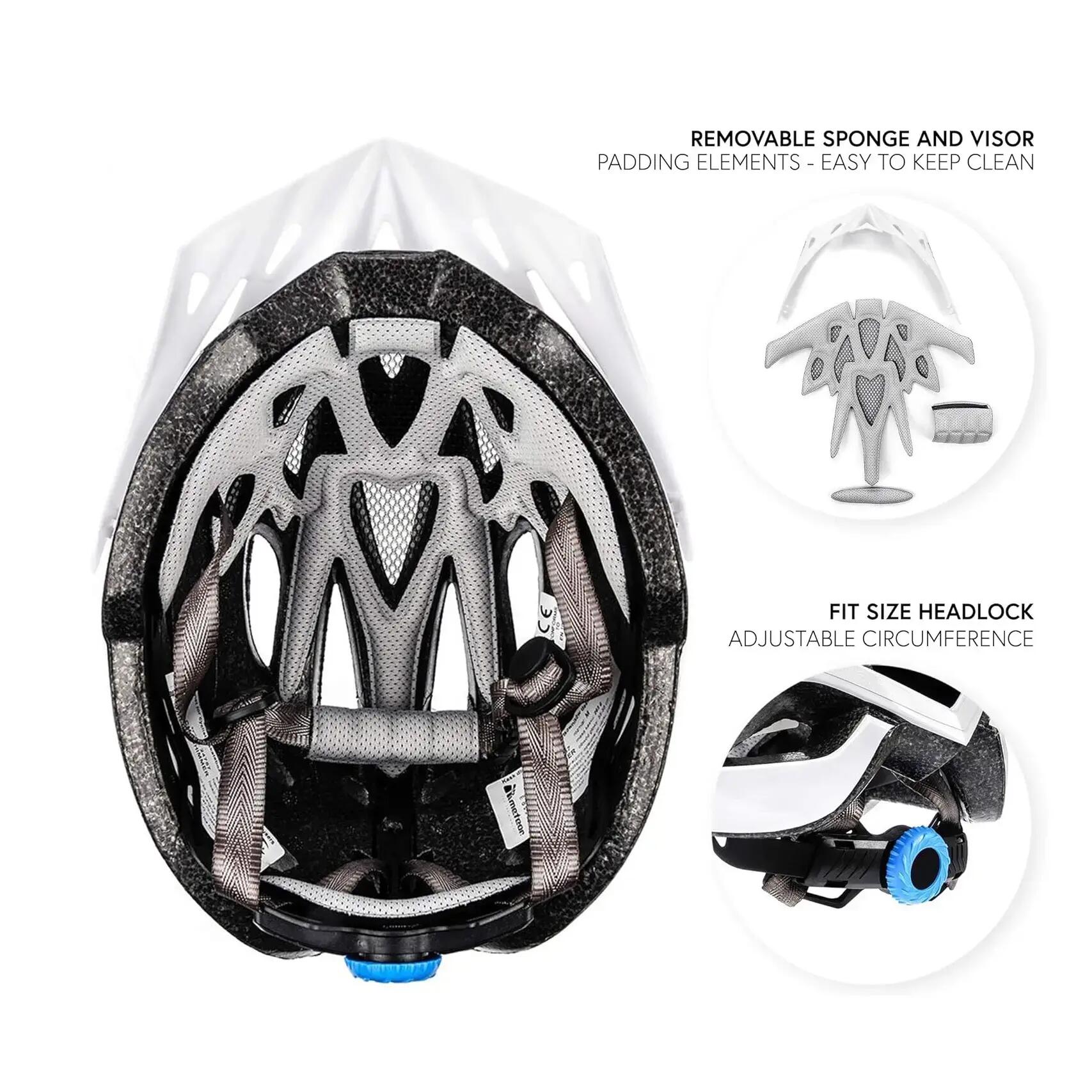 Casque Meteor Shimmer M 55-58 cm blanc 5/7