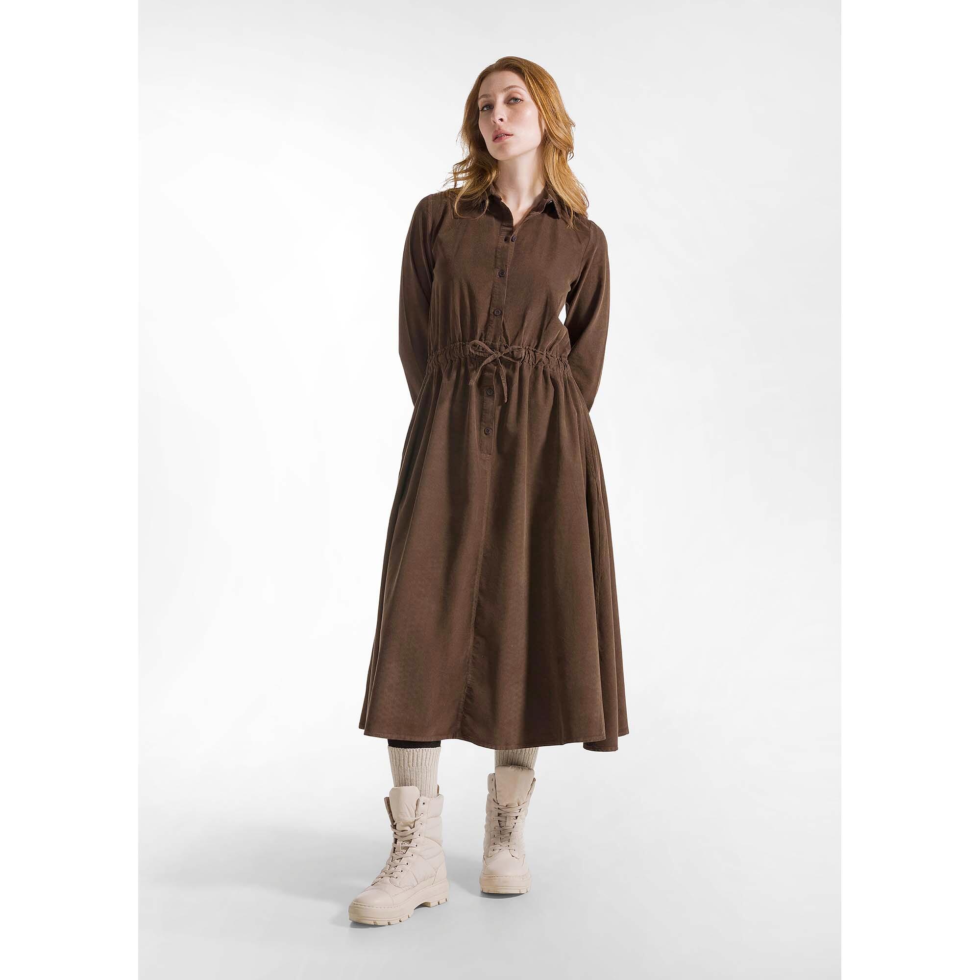 Abito Deha Light Corduroy Long Dress Mujer 3/5
