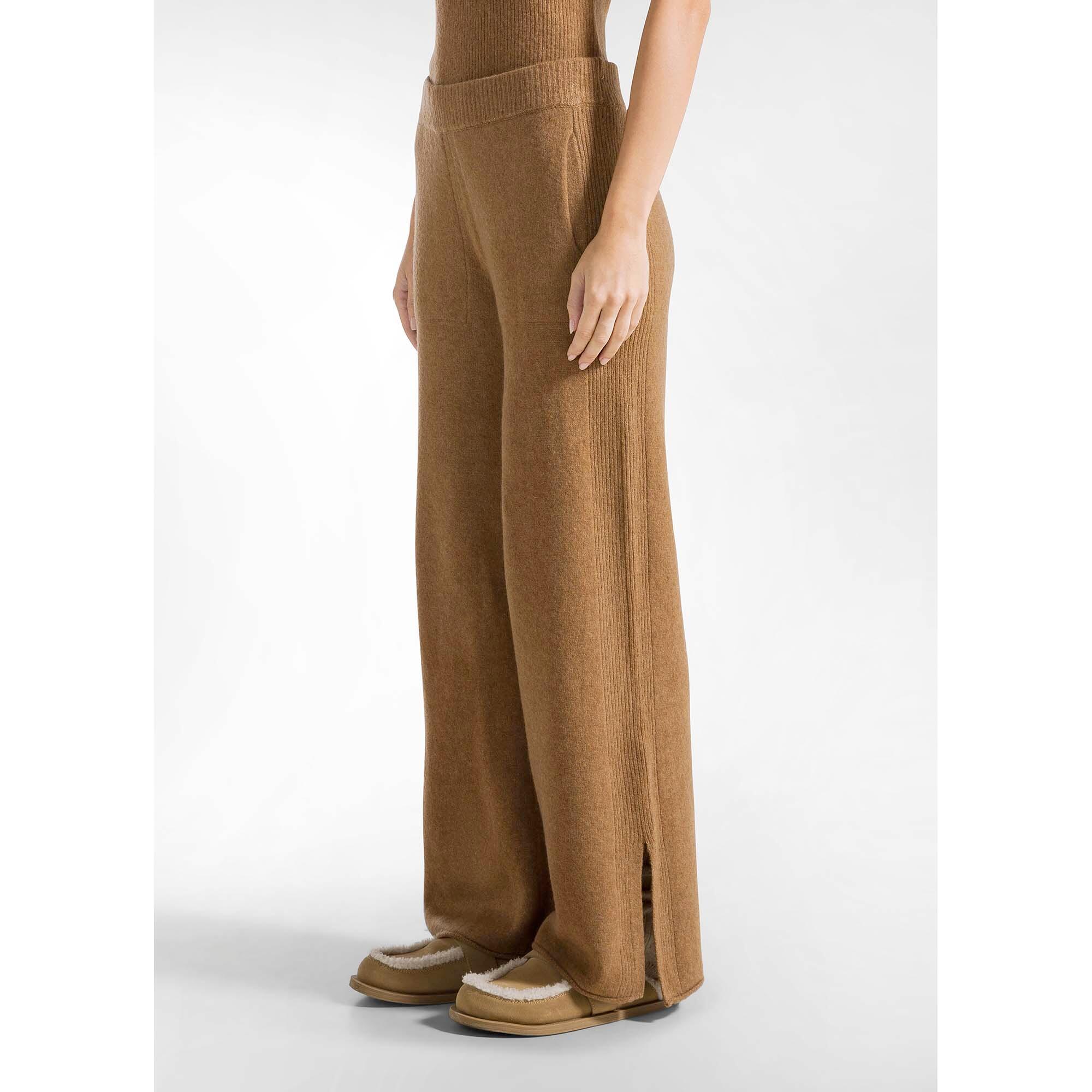 Pantalones Deha Pantalones De Punto Lounge De Perna Ancha Mujer 3/5