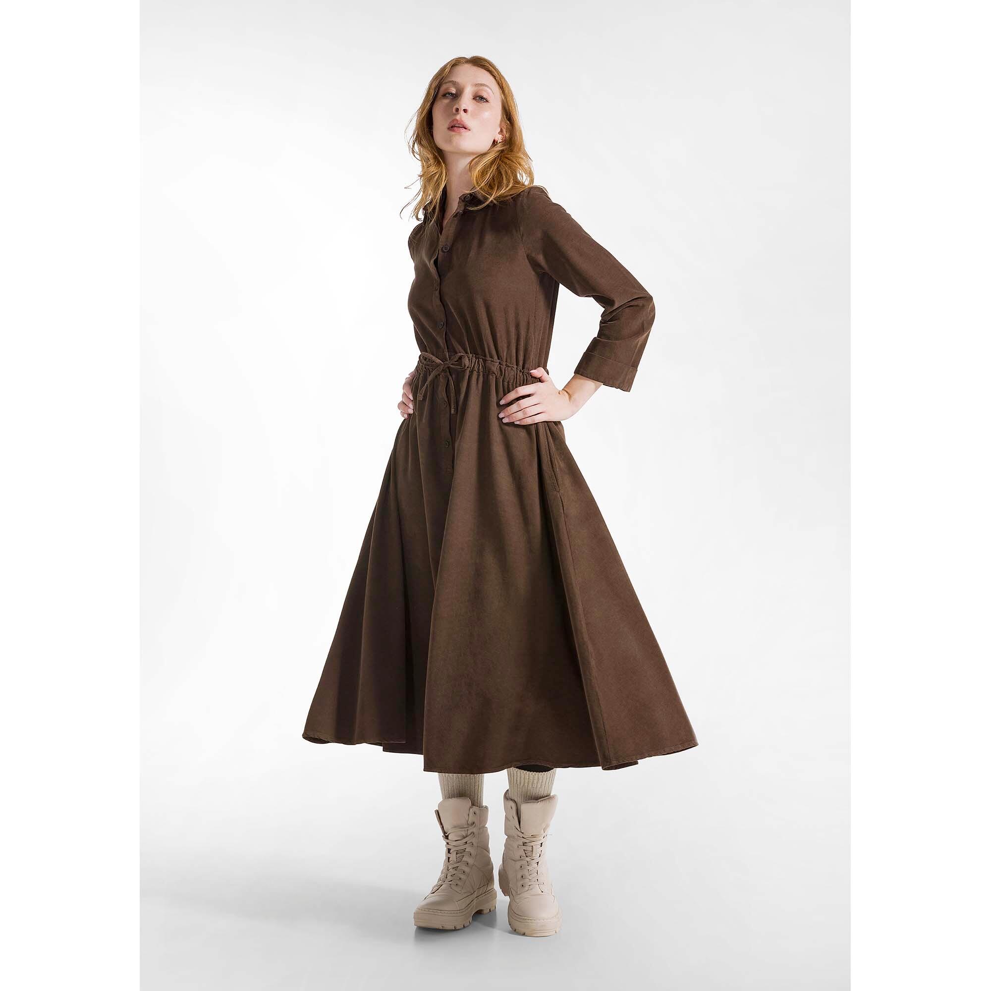 Abito Deha Light Corduroy Long Dress Mujer 2/5
