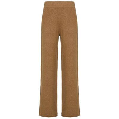 Broek deha lounge gebreide broek met wijde pipen vrouwen
