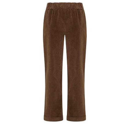 Broek Deha Straight Pants Van Stretch Velvet Vrouwen