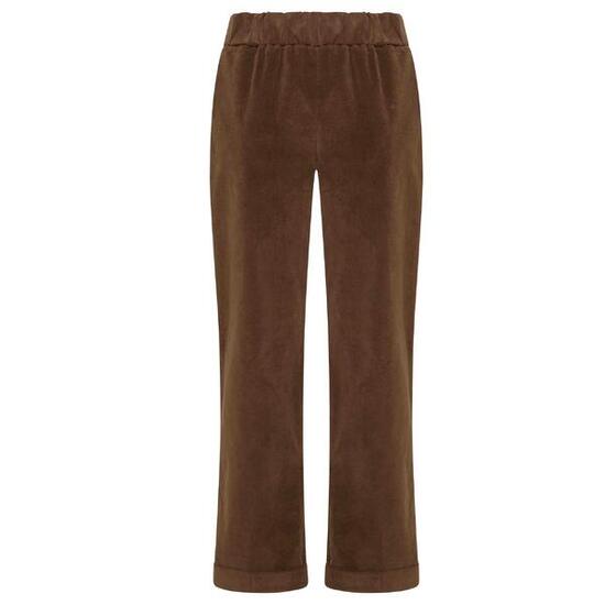 Broek Deha Straight Pants Van Stretch Velvet Vrouwen