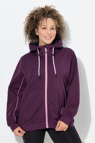 Damen Softshell-Funktionsjacke wasserabweisend Kapuze