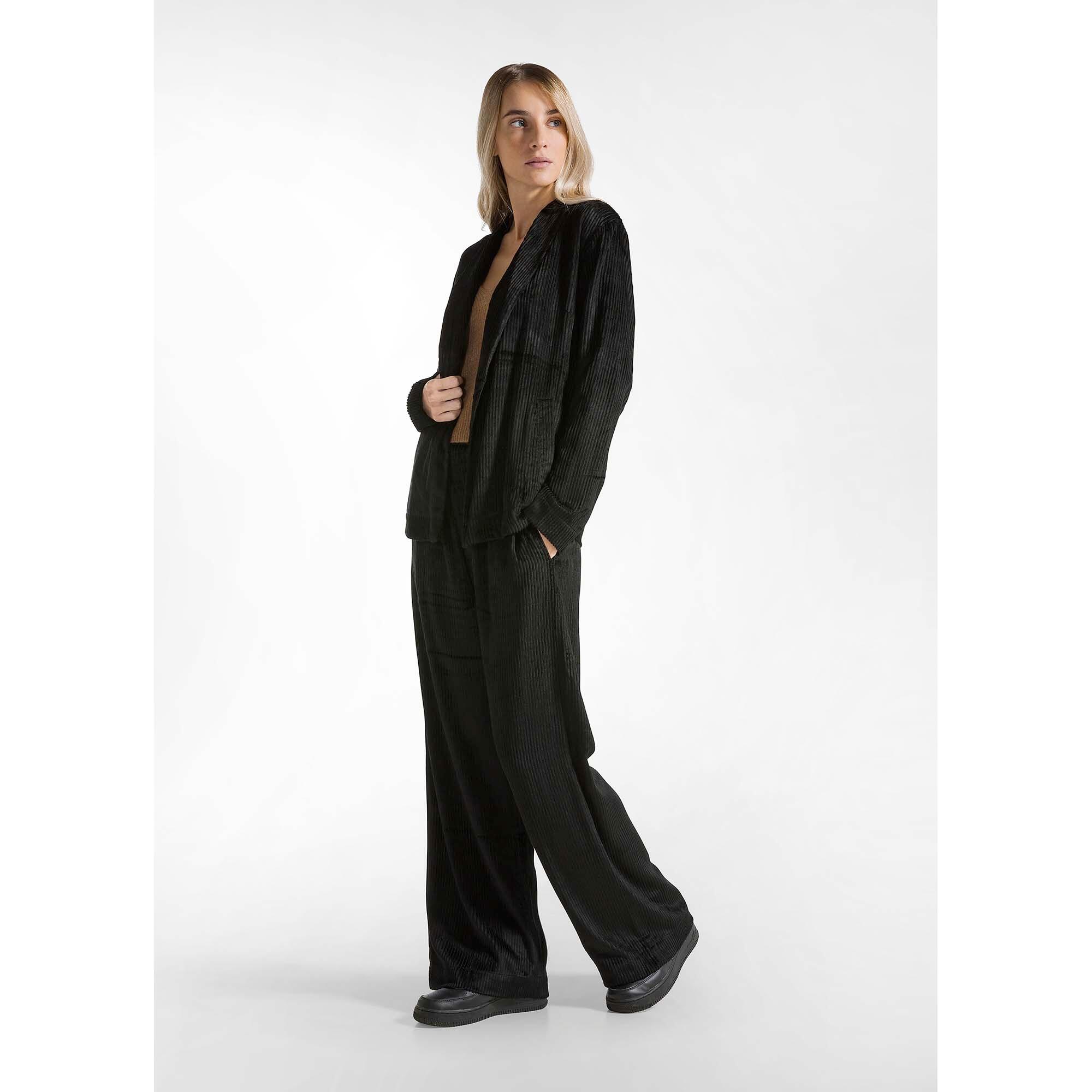 Pantalones Deha Viscose Velvet Palazzo Pants Mujer 2/5