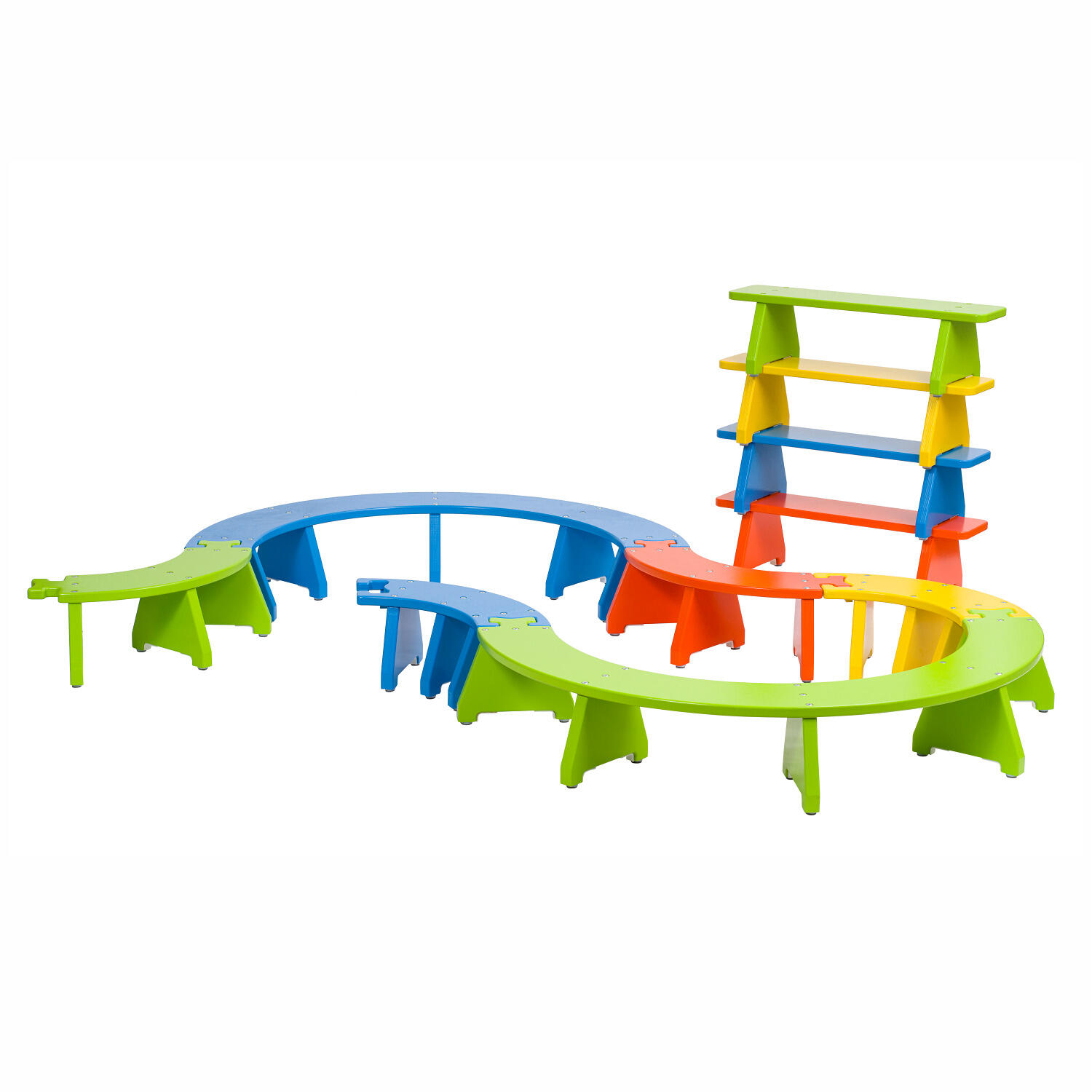 Turnbank Puzzle Viertelkreis-Elemente Turnen Unisex 5/6