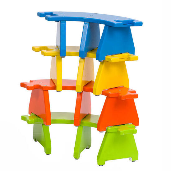 Turnbank Puzzle Viertelkreis-Elemente Turnen Unisex