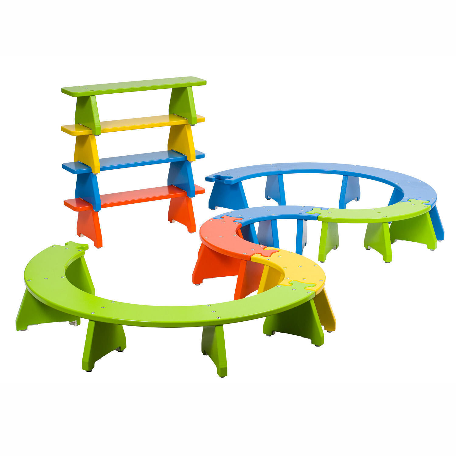 Turnbank Puzzle Viertelkreis-Elemente Turnen Unisex 6/6