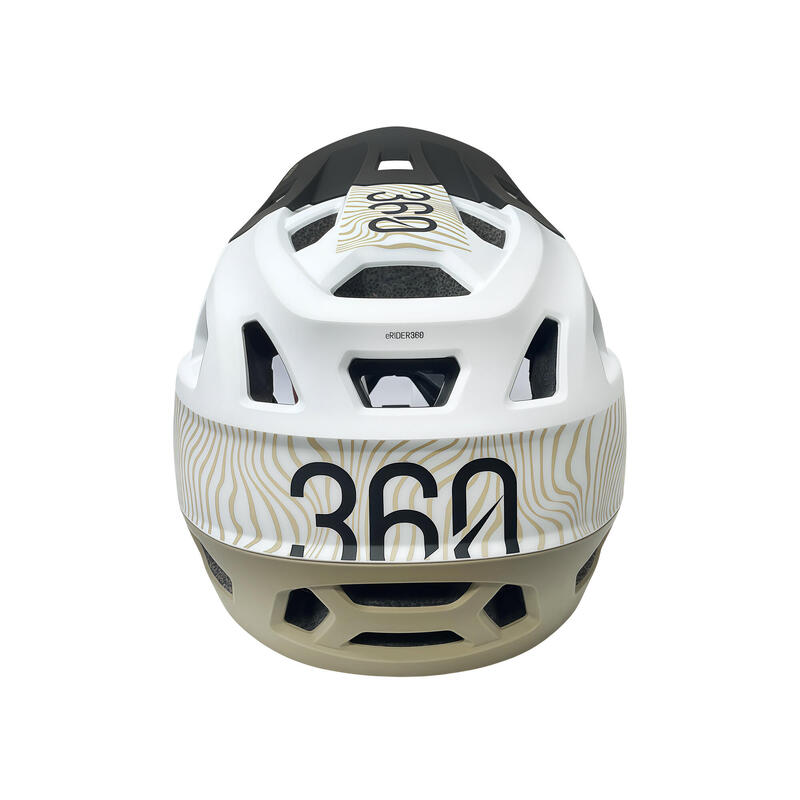 Casca full-face 8498 Integra Sport white - Military Green M (55-58 cm)