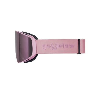 Goggleface straight line pro ski- en snowboardbril – roze – unisex