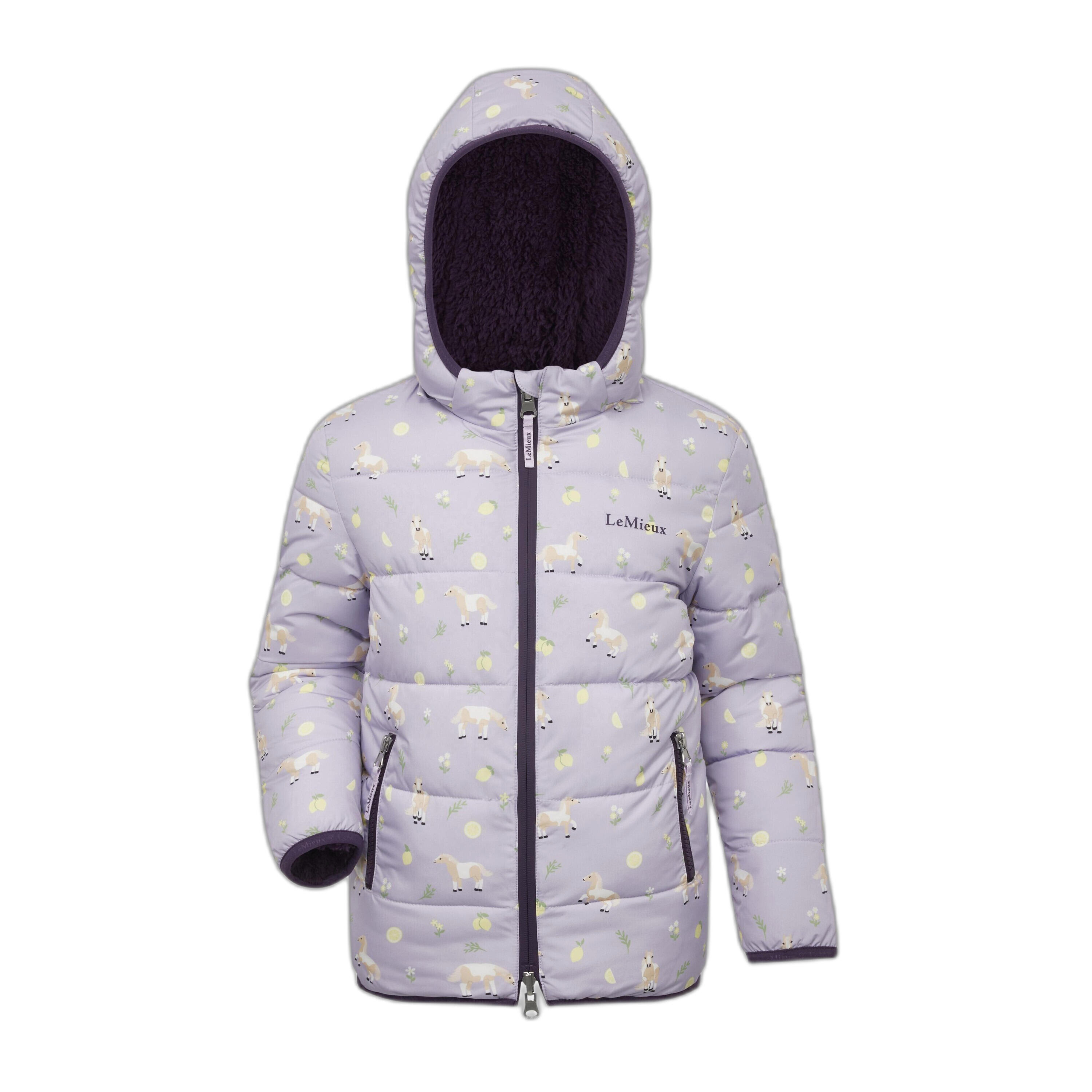 LEMIEUX Printed hooded puffer jacket for kids LeMieux Lilo