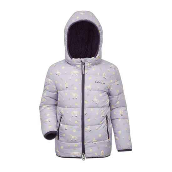 Kinder Steppjacke mit Kapuze und Druck LeMieux Lilo
