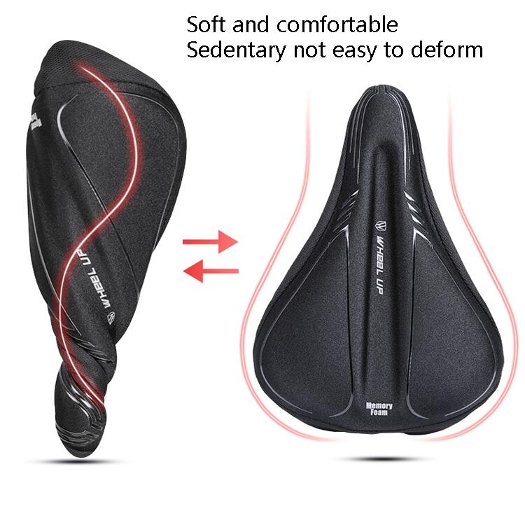 WHEEL UP Housse de selle VTT éponge épaisse large et confortable (Grande) 4/7