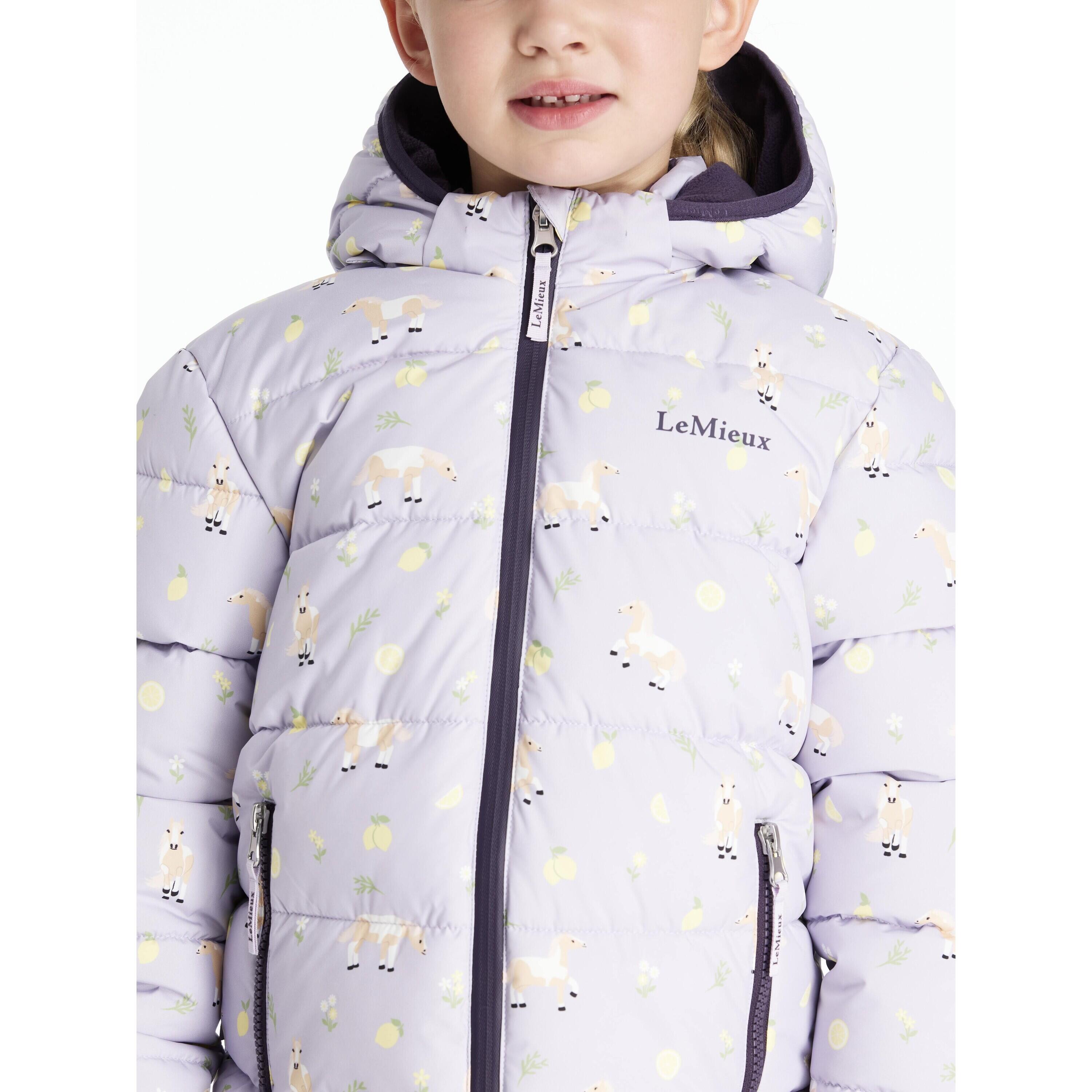 Geprinte kinderdonsjack met capuchon LeMieux Lilo 7/7