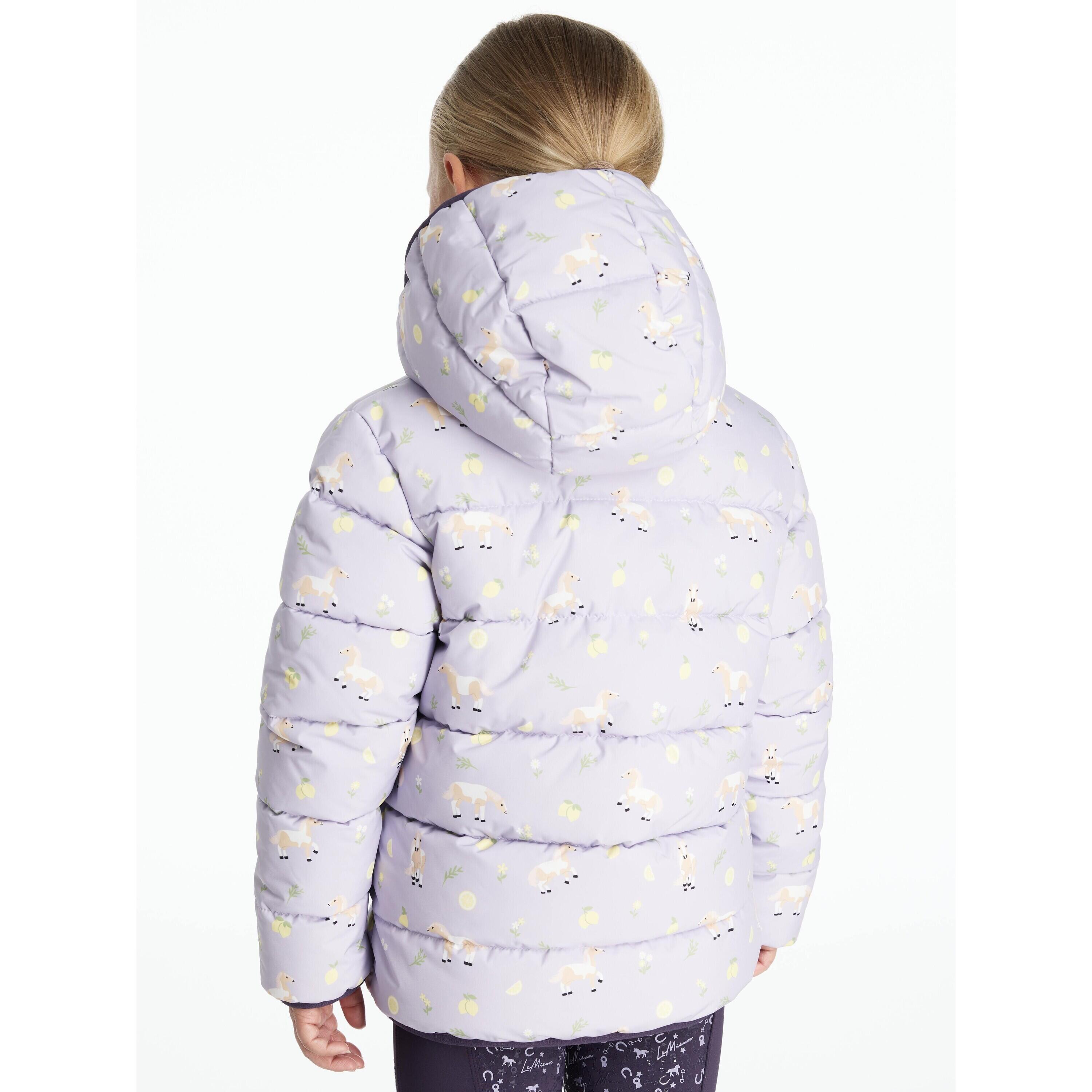 Geprinte kinderdonsjack met capuchon LeMieux Lilo 6/7