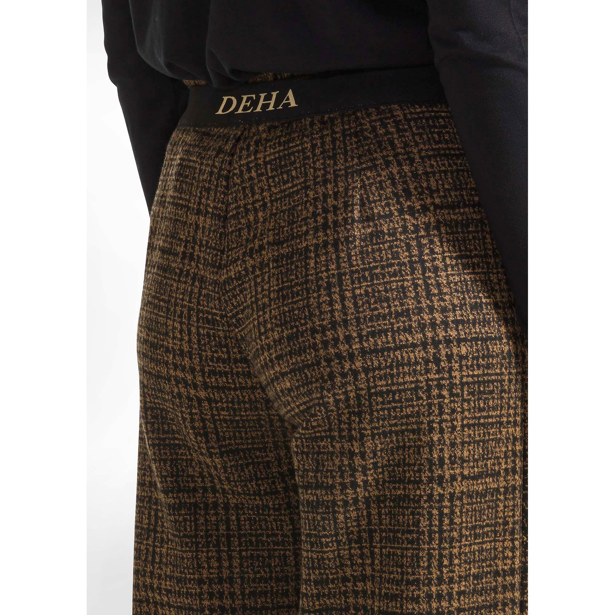 Pantalones Deha Palazzo De Jacquard A Cuadros Mujer 5/5