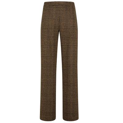 Pantaloni Deha Check Jacquard Palazzo Pants Donna