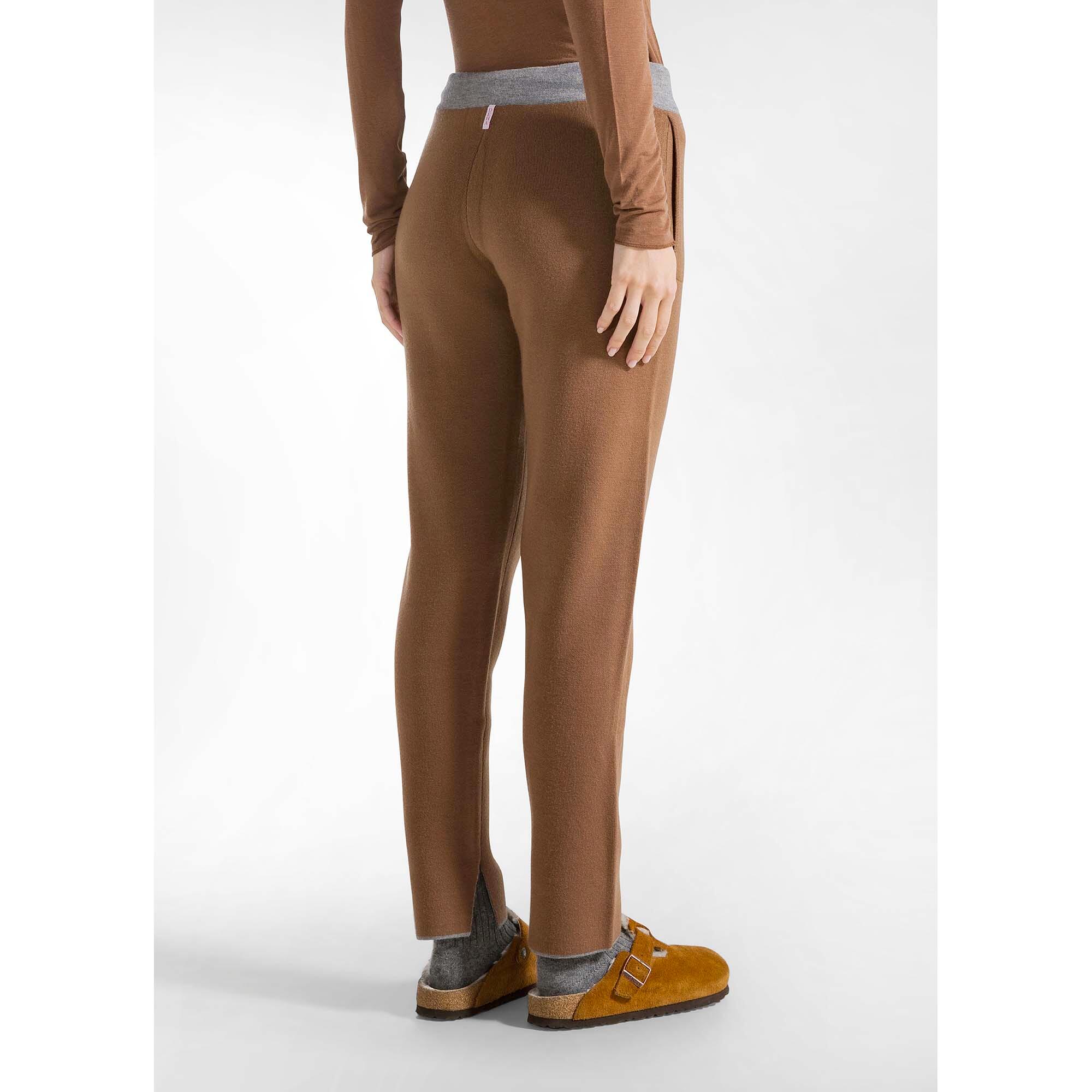 Pantalones Deha Pantalones Rectos Tejidos Bicolor Mujer 4/5