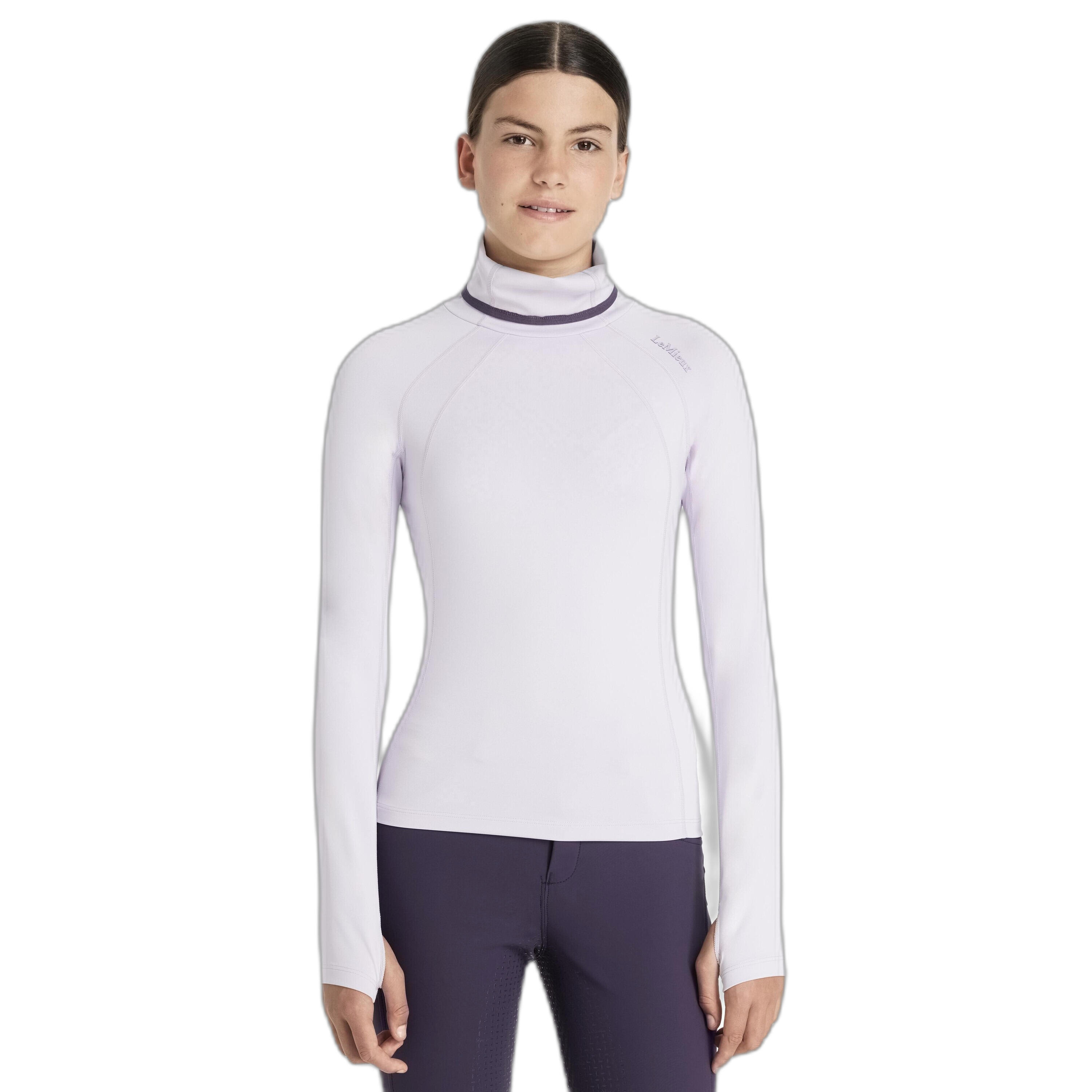 Chemise de concours fille équitation manches longues