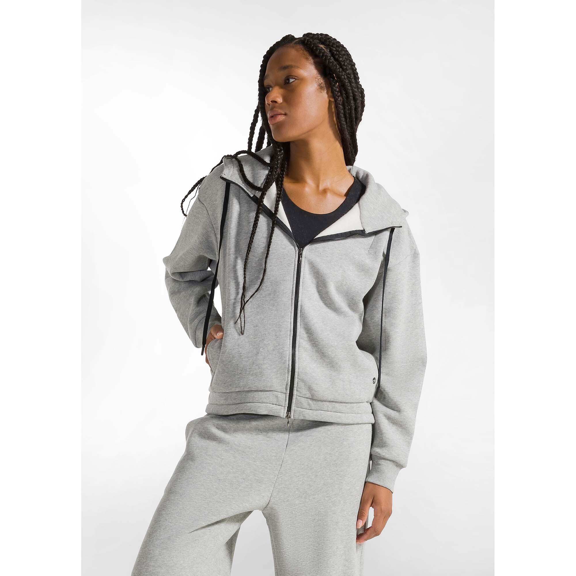 Sudadera Deha Black Trims Full Zip Hoodie Mujer 2/5