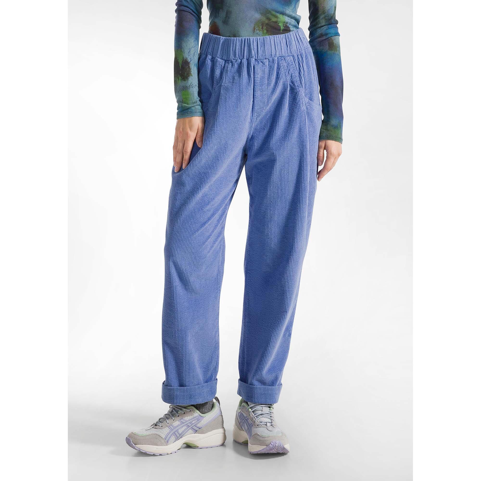 Pantalons Deha Pantalon Plié En Velours Côtelé Femme 3/5