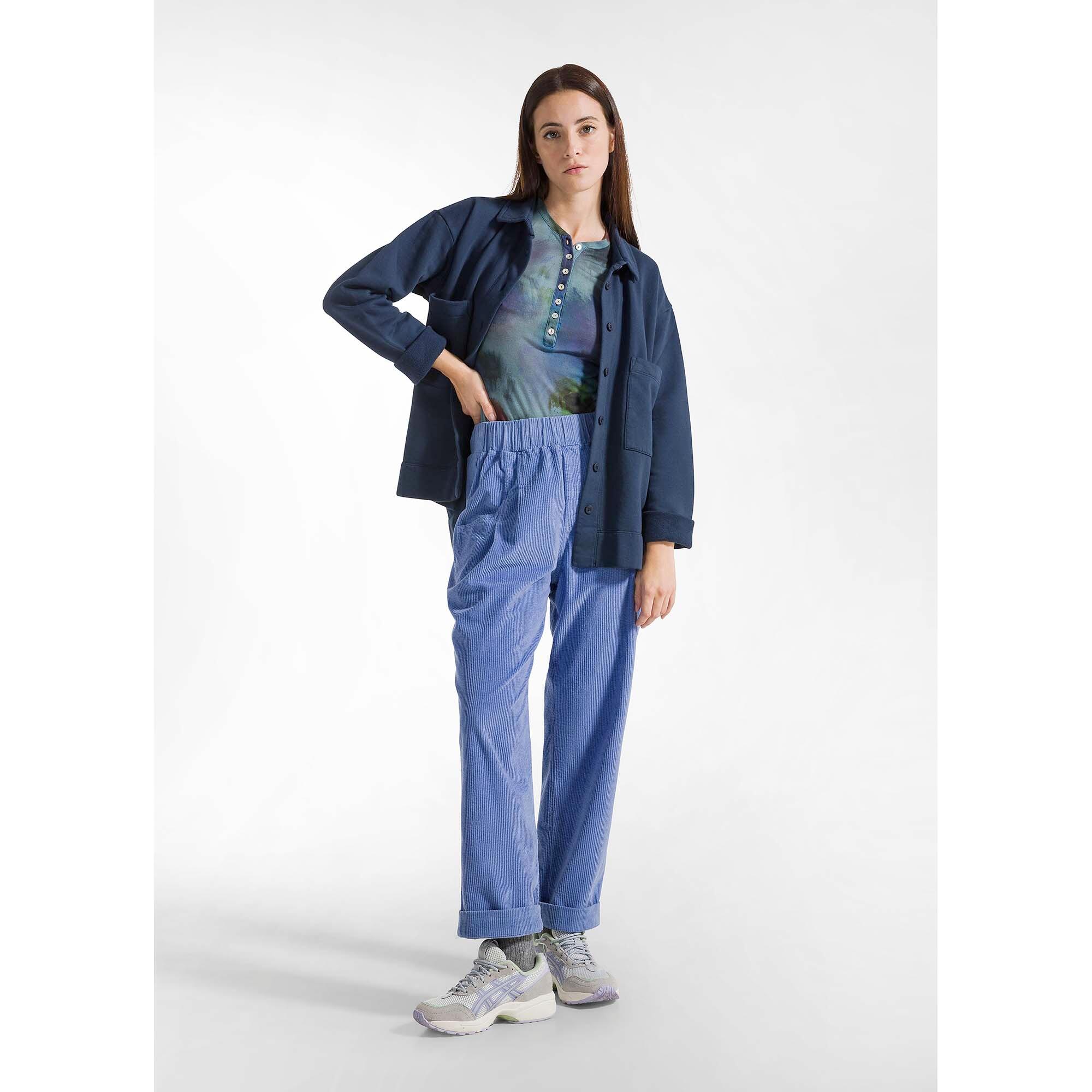 Pantalons Deha Pantalon Plié En Velours Côtelé Femme 2/5