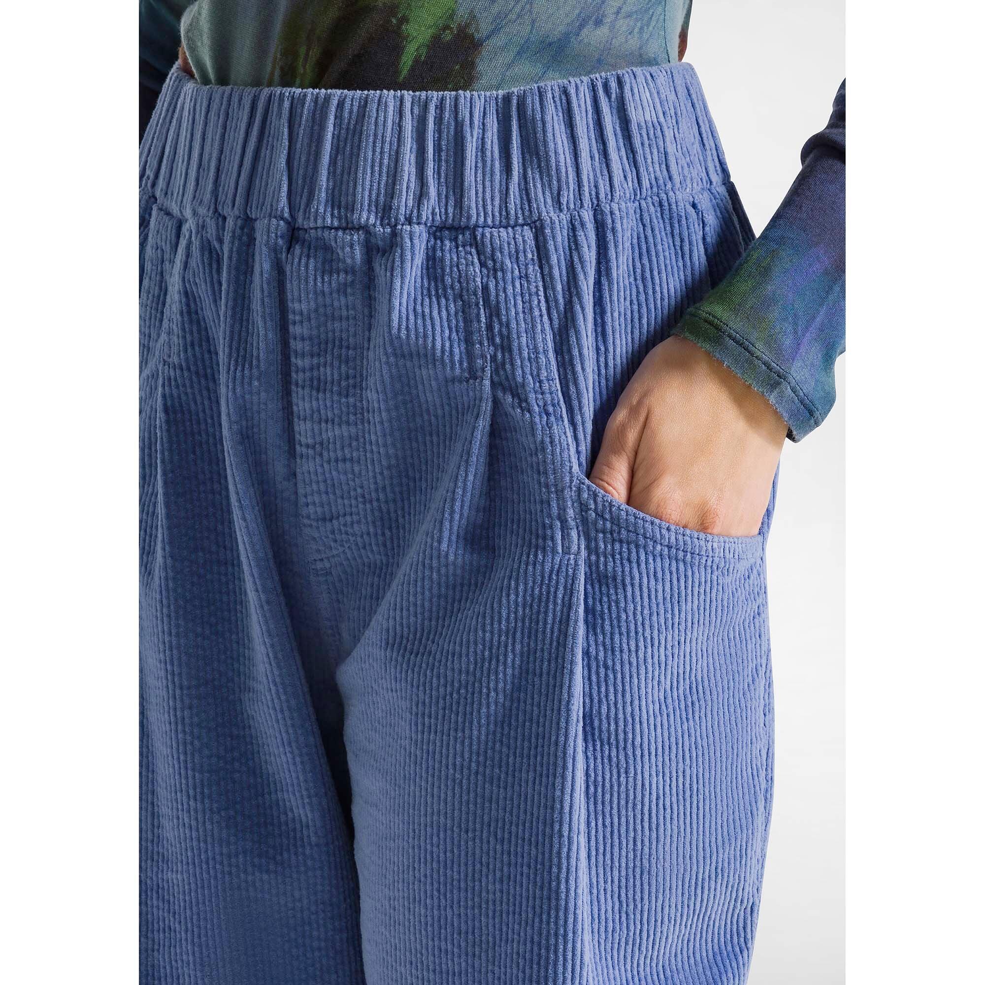 Pantalons Deha Pantalon Plié En Velours Côtelé Femme 5/5