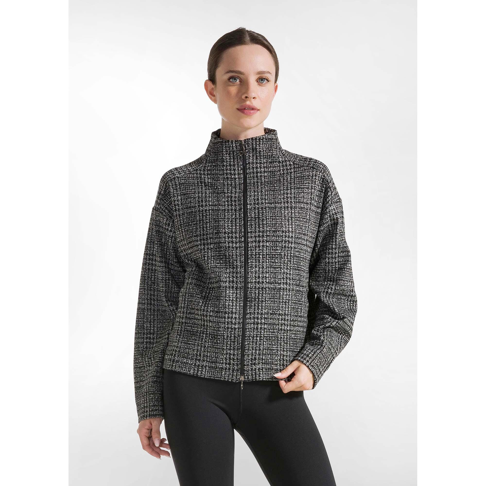 Casaco Deha Check Jacquard Full-Zip Jacket Mulher 2/5