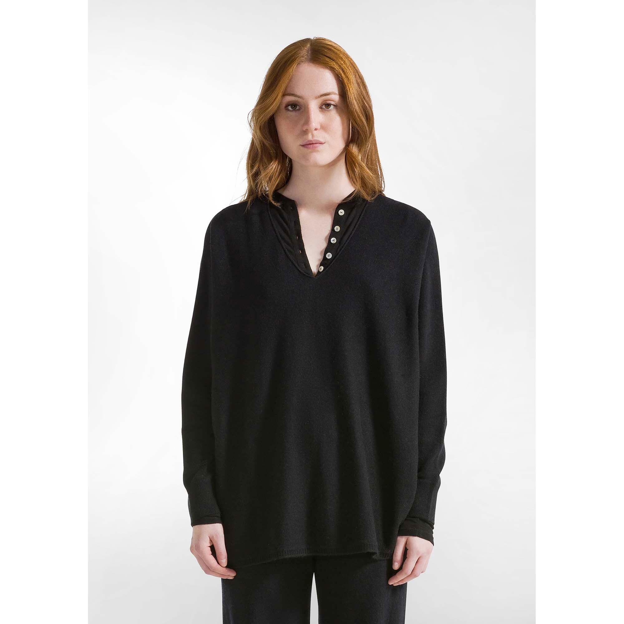 Pull Deha Wooly Blend Col V Femme 2/5