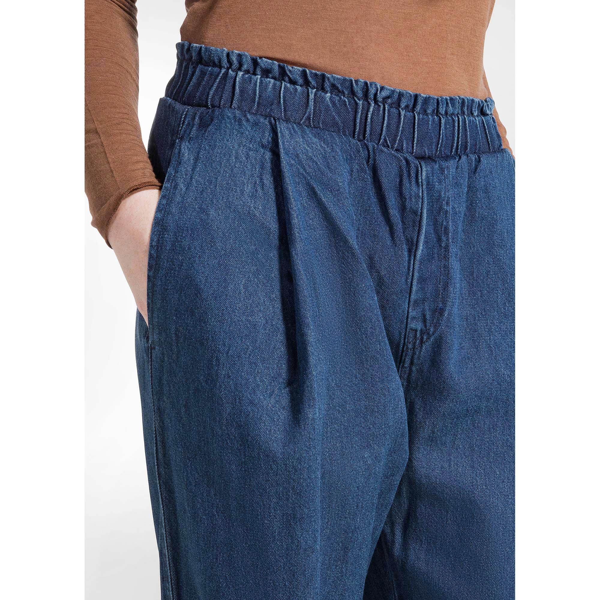 Pantalons Deha Pantalon En Denim Lyocell À Plis Femme 5/5