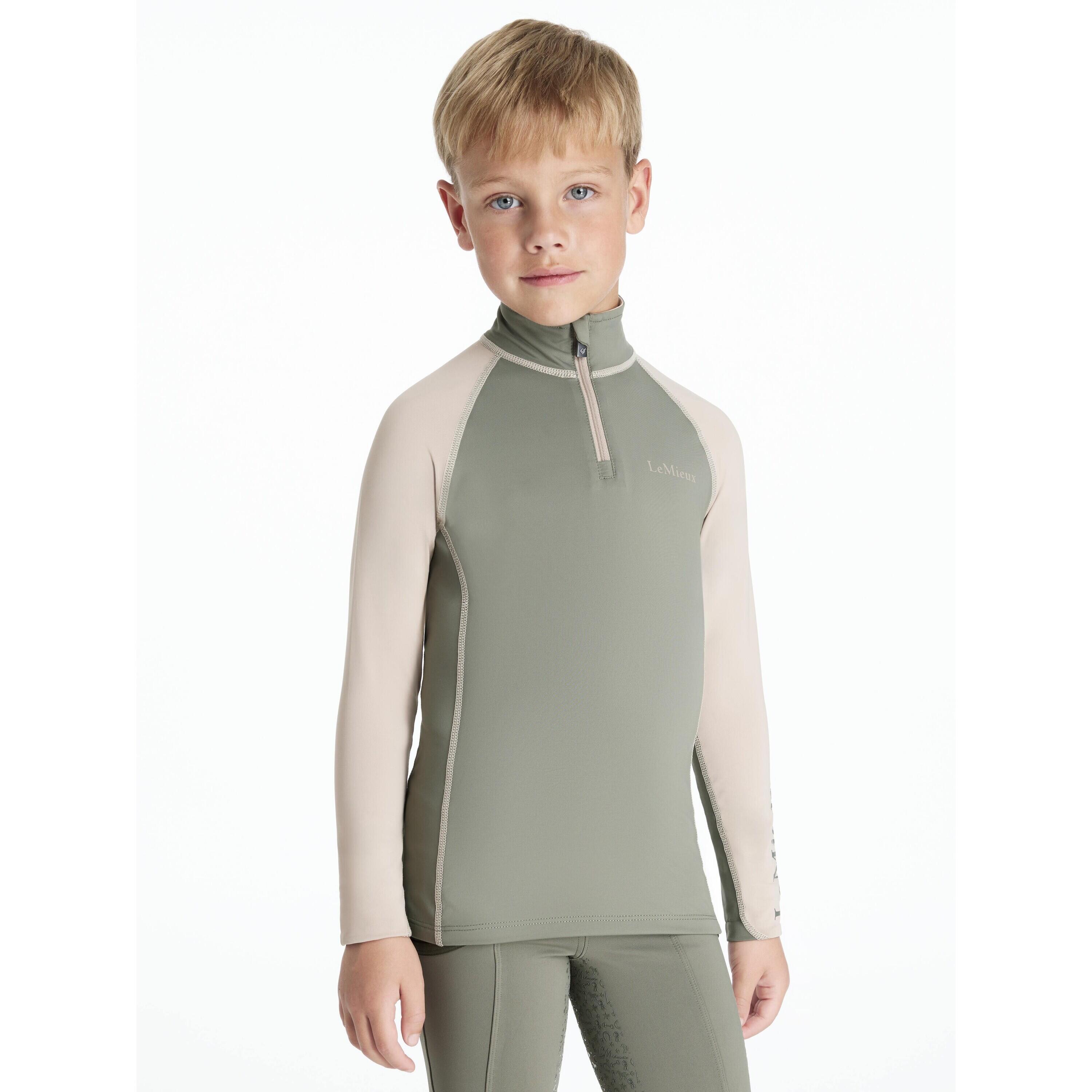Paardrijshirt met lange mouwen mini kind LeMieux 2/7